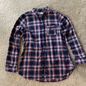 Hollister Tunic Plaid Shirt